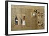 Deceased Being Escorted by Anubis and Deceased before Osiris-null-Framed Giclee Print