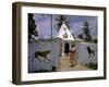 December 1946: a Hindu Temple on the Outskirts of Port Au Prince, Haiti-Eliot Elisofon-Framed Photographic Print