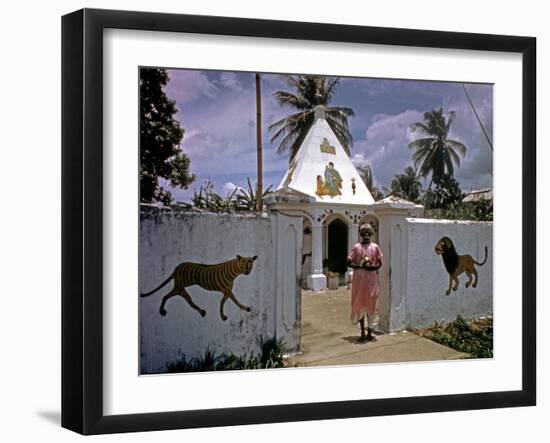 December 1946: a Hindu Temple on the Outskirts of Port Au Prince, Haiti-Eliot Elisofon-Framed Photographic Print