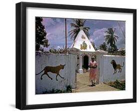 December 1946: a Hindu Temple on the Outskirts of Port Au Prince, Haiti-Eliot Elisofon-Framed Photographic Print