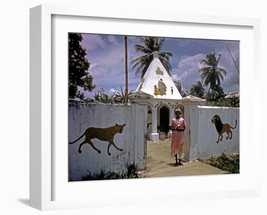 December 1946: a Hindu Temple on the Outskirts of Port Au Prince, Haiti-Eliot Elisofon-Framed Photographic Print