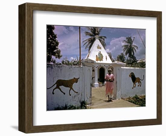 December 1946: a Hindu Temple on the Outskirts of Port Au Prince, Haiti-Eliot Elisofon-Framed Photographic Print