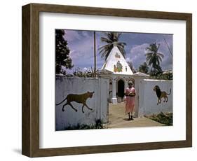 December 1946: a Hindu Temple on the Outskirts of Port Au Prince, Haiti-Eliot Elisofon-Framed Photographic Print