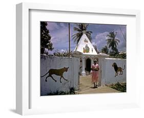 December 1946: a Hindu Temple on the Outskirts of Port Au Prince, Haiti-Eliot Elisofon-Framed Photographic Print