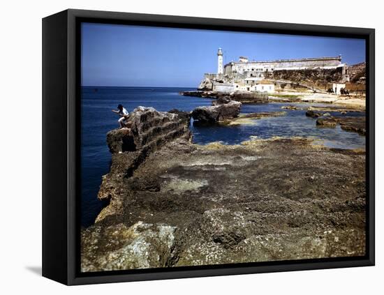 December 1946: a Ship Channel Connecting the Gulf of Mexico and Havana Harbor, Cuba-Eliot Elisofon-Framed Stretched Canvas