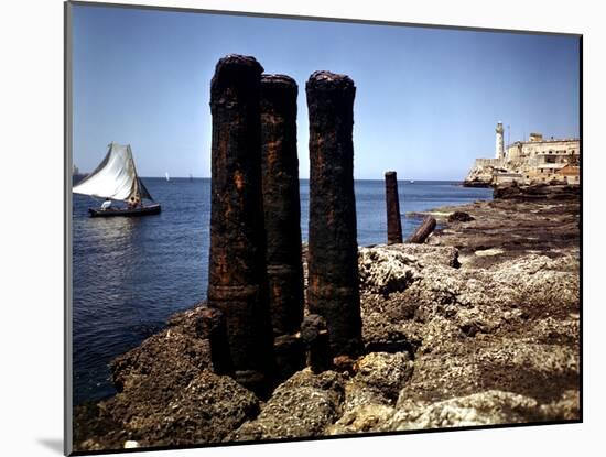 December 1946: a Ship Channel Connecting the Gulf of Mexico and Havana Harbor, Cuba-Eliot Elisofon-Mounted Photographic Print