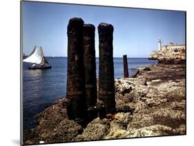 December 1946: a Ship Channel Connecting the Gulf of Mexico and Havana Harbor, Cuba-Eliot Elisofon-Mounted Photographic Print