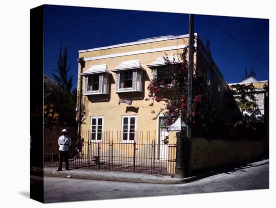 December 1946: an 18th-Century George Washington House on Upper Bay Street in Bridgetown, Barbados-Eliot Elisofon-Stretched Canvas