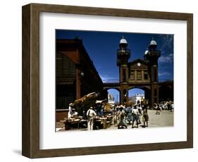 December 1946: an Open Air Market in Port Au Prince, Haiti-Eliot Elisofon-Framed Photographic Print