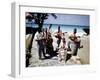 December 1946: Band at the Kastillito Club in Veradero Beach Hotel, Cuba-Eliot Elisofon-Framed Photographic Print