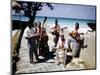 December 1946: Band at the Kastillito Club in Veradero Beach Hotel, Cuba-Eliot Elisofon-Mounted Photographic Print