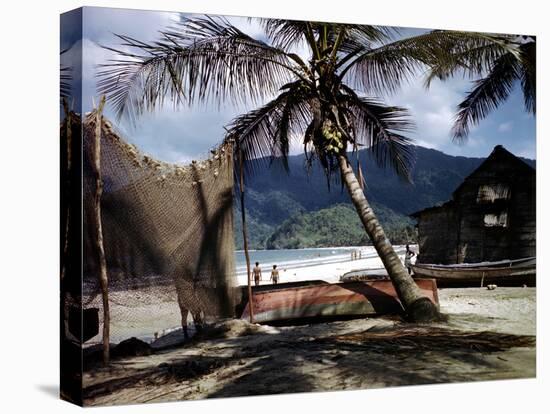 December 1946: Beach-Goers in the West Indies-Eliot Elisofon-Stretched Canvas