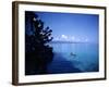 December 1946: Boaters in Montego Bay Seen from Casablance, Jamaica-Eliot Elisofon-Framed Photographic Print