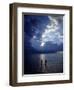 December 1946: Children Wading in the Water During a Late Afternoon Storm at Montego Bay, Jamaica-Eliot Elisofon-Framed Photographic Print