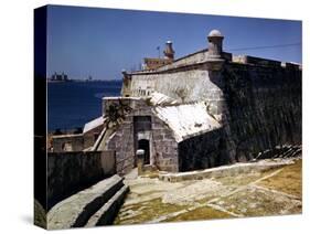 December 1946: El Morro Castle and Morro Lighthouse, Havana Harbor, Cuba-Eliot Elisofon-Stretched Canvas