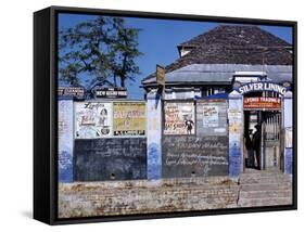 December 1946: Entrance to the Silver Lining Cafe in Jamaica-Eliot Elisofon-Framed Stretched Canvas