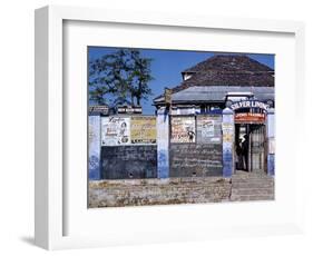 December 1946: Entrance to the Silver Lining Cafe in Jamaica-Eliot Elisofon-Framed Photographic Print