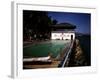 December 1946: Guests Swimming in the Pool at Myrtle Bank Hotel in Kingston, Jamaica-Eliot Elisofon-Framed Photographic Print