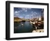 December 1946: Harbor Police in a Row Boat in Bridgetown Harbor, Barbados-Eliot Elisofon-Framed Photographic Print