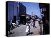 December 1946: Passersby at Market Street in Montego Bay, Jamaica-Eliot Elisofon-Stretched Canvas