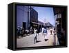 December 1946: Passersby at Market Street in Montego Bay, Jamaica-Eliot Elisofon-Framed Stretched Canvas