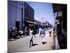 December 1946: Passersby at Market Street in Montego Bay, Jamaica-Eliot Elisofon-Mounted Photographic Print