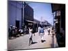 December 1946: Passersby at Market Street in Montego Bay, Jamaica-Eliot Elisofon-Mounted Photographic Print