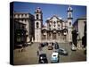 December 1946: Street Scene in Front of Columbus Cathedral in Havana, Cuba-Eliot Elisofon-Stretched Canvas