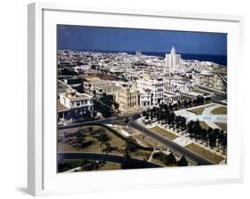 December 1946: View of Havana Looking West from the Hotel Nacional, Cuba-Eliot Elisofon-Framed Photographic Print