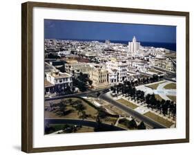 December 1946: View of Havana Looking West from the Hotel Nacional, Cuba-Eliot Elisofon-Framed Photographic Print