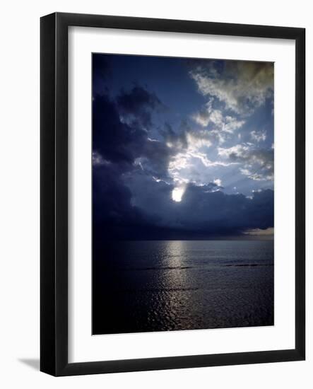 December 1946: View of Montego Bay in Jamaica During a Late Afternoon Storm-Eliot Elisofon-Framed Photographic Print