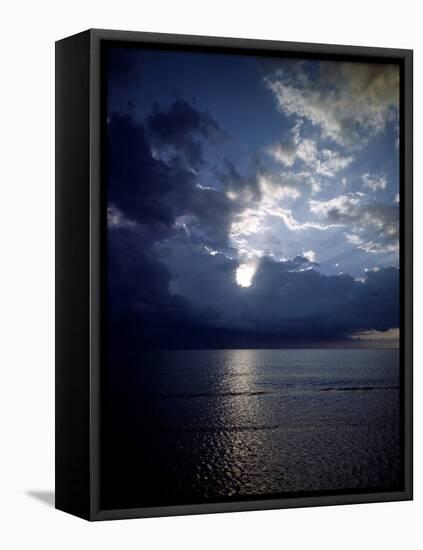 December 1946: View of Montego Bay in Jamaica During a Late Afternoon Storm-Eliot Elisofon-Framed Stretched Canvas