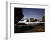 December 1946: Waves Crashing Against the Rocks on the Coastline of Havana, Cuba-Eliot Elisofon-Framed Photographic Print