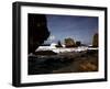 December 1946: Waves Crashing Against the Rocks on the Coastline of Havana, Cuba-Eliot Elisofon-Framed Photographic Print