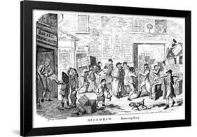 December - Boxing Day, 19th Century-George Cruikshank-Framed Giclee Print