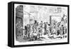 December - Boxing Day, 19th Century-George Cruikshank-Framed Stretched Canvas