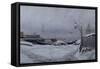 December Day near Drobak, 1890-Johan Christian Dahl-Framed Stretched Canvas