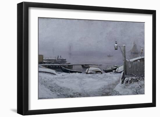 December Day near Drobak, 1890-Johan Christian Dahl-Framed Giclee Print