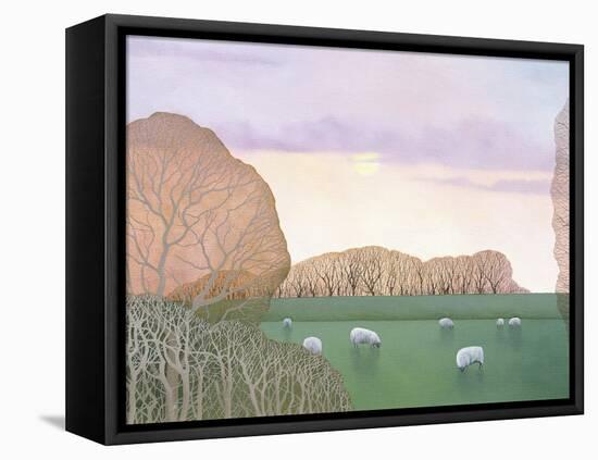 December Dusk, 2008-Ann Brain-Framed Stretched Canvas