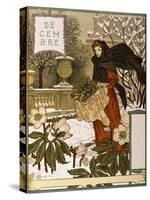 December, Illustration from the Fine Art Portofolio 'Le Mois', 1896-Eugene Grasset-Stretched Canvas