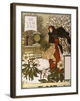 December, Illustration from the Fine Art Portofolio 'Le Mois', 1896-Eugene Grasset-Framed Giclee Print