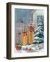 December Sleds-Carol Rowan-Framed Premium Giclee Print