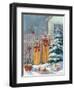 December Sleds-Carol Rowan-Framed Art Print