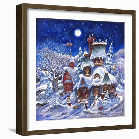 December Snow-Bill Bell-Framed Giclee Print