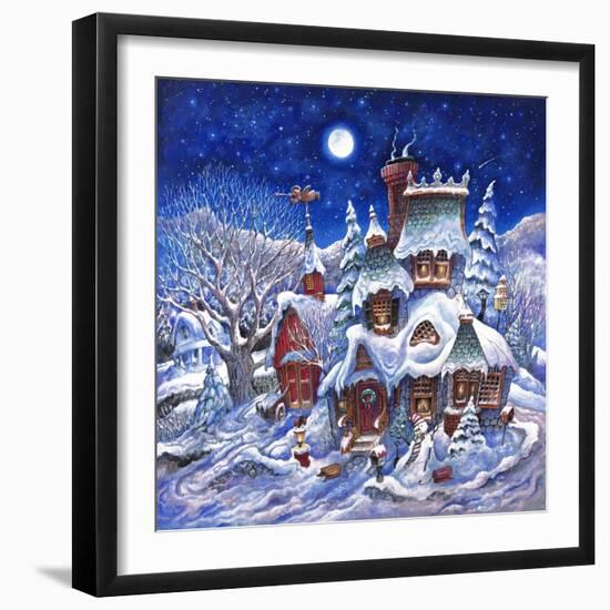 December Snow-Bill Bell-Framed Giclee Print