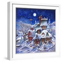 December Snow-Bill Bell-Framed Giclee Print