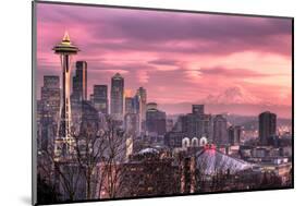 December Sunset in Seattle-MorrieC-Mounted Photographic Print