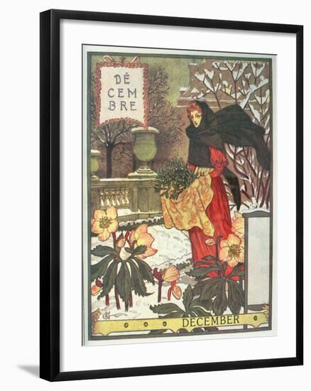 December-Eugene Grasset-Framed Giclee Print