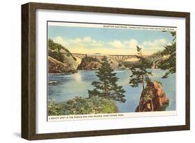 Deception Pass Bridge, Puget Sound, Washington-null-Framed Art Print