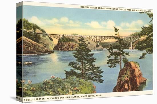 Deception Pass Bridge, Puget Sound, Washington-null-Stretched Canvas